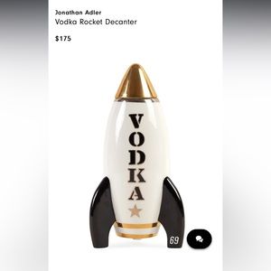 Jonathan Adler Vodka Rocket Decanter